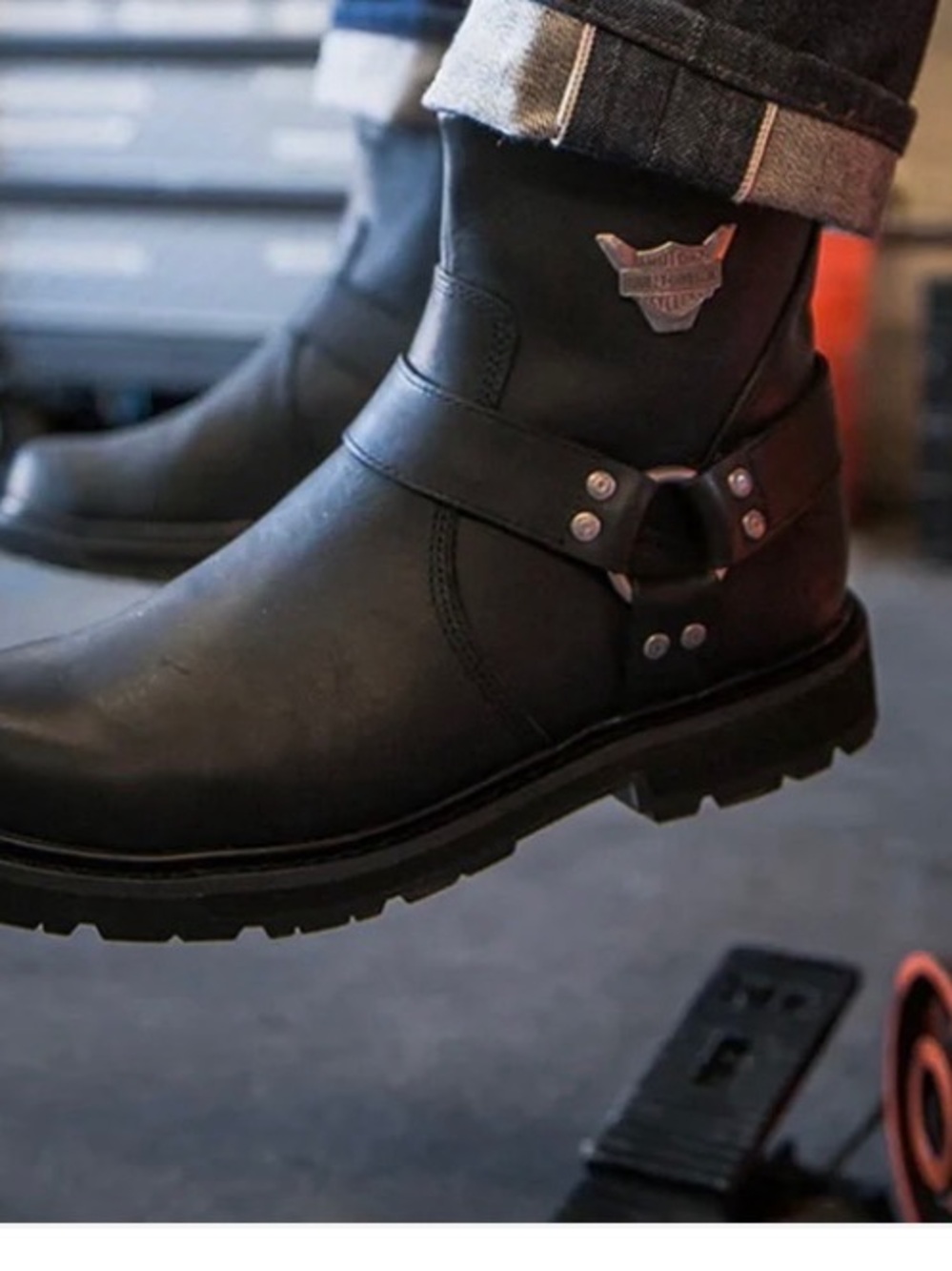 Harley-Davidson Men's Rambert Harness Leather Riding Boot - D93491